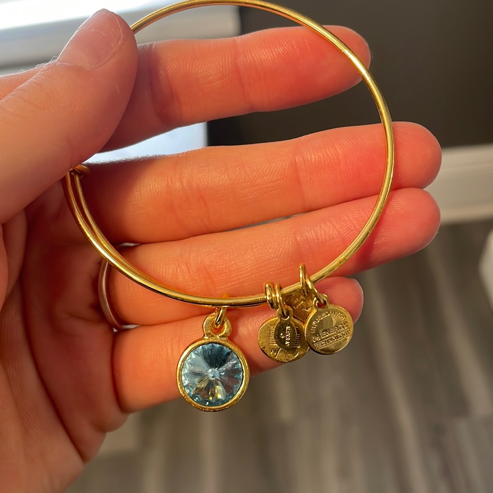 Alex and Ani Aquamarine Bracelet